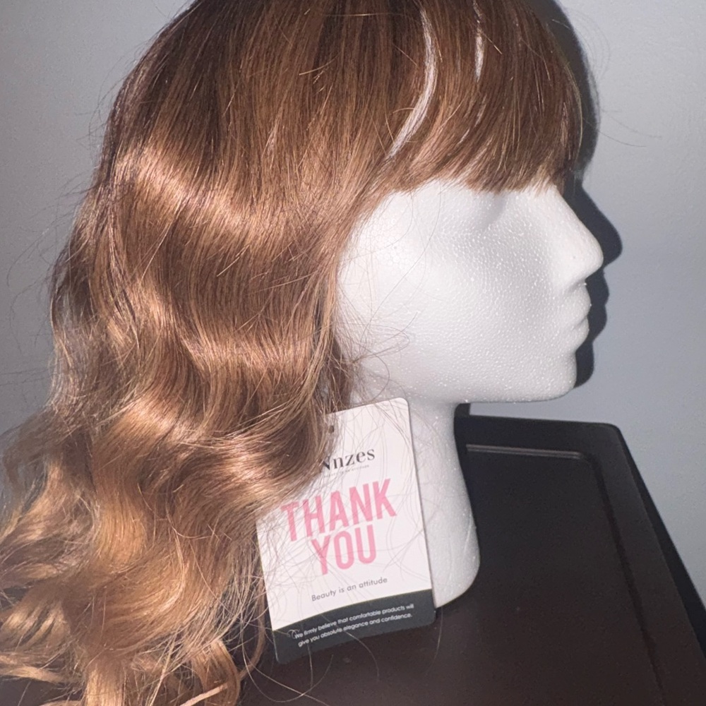 Luxurious Auburn Waves Hair Wig